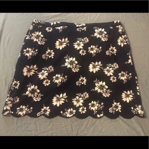 Skies are Blue Berenice Scalloped Hem Skirt NWT